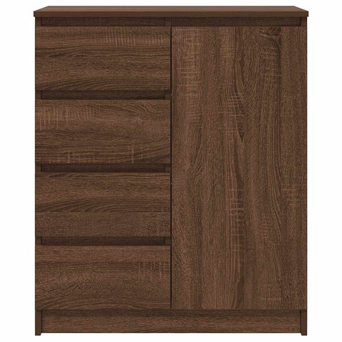 vidaXL Sideboard with Drawers Brown Oak 71x35x84 cm Engineered Wood