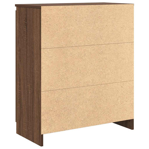 vidaXL Sideboard with Drawers Brown Oak 71x35x84 cm Engineered Wood