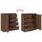 vidaXL Sideboard with Drawers Brown Oak 71x35x84 cm Engineered Wood