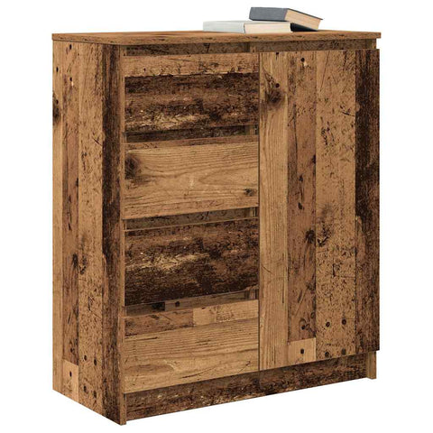 vidaXL Sideboard with Drawers Old Wood 71x35x84 cm Engineered Wood
