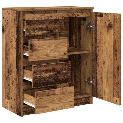 vidaXL Sideboard with Drawers Old Wood 71x35x84 cm Engineered Wood