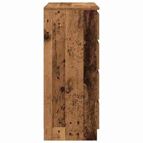vidaXL Sideboard with Drawers Old Wood 71x35x84 cm Engineered Wood
