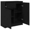 vidaXL Sideboard with Drawer Black Oak 71x35x84 cm Engineered Wood