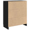 vidaXL Sideboard with Drawer Black Oak 71x35x84 cm Engineered Wood