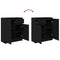 vidaXL Sideboard with Drawer Black Oak 71x35x84 cm Engineered Wood