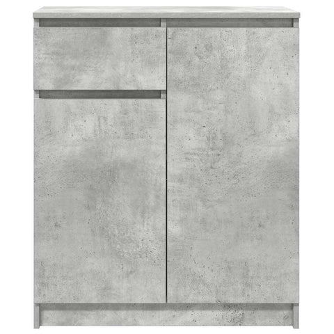 vidaXL Sideboard with Drawer Concrete Grey 71x35x84 cm Engineered Wood