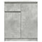 vidaXL Sideboard with Drawer Concrete Grey 71x35x84 cm Engineered Wood