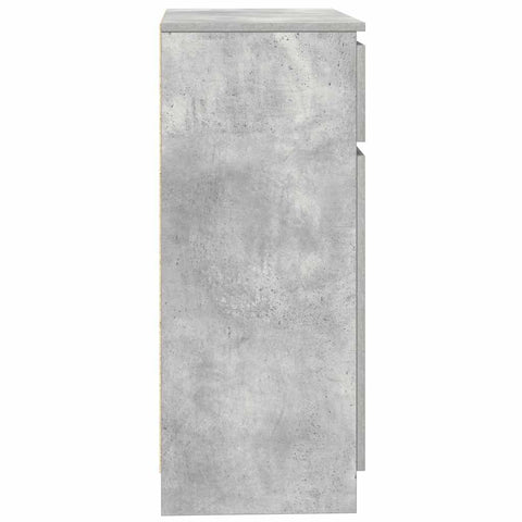 vidaXL Sideboard with Drawer Concrete Grey 71x35x84 cm Engineered Wood