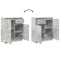 vidaXL Sideboard with Drawer Concrete Grey 71x35x84 cm Engineered Wood