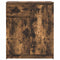 vidaXL Sideboard with Drawer Smoked Oak 71x35x84 cm Engineered Wood