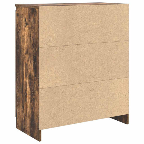 vidaXL Sideboard with Drawer Smoked Oak 71x35x84 cm Engineered Wood
