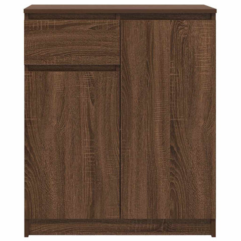 vidaXL Sideboard with Drawer Brown Oak 71x35x84 cm Engineered Wood