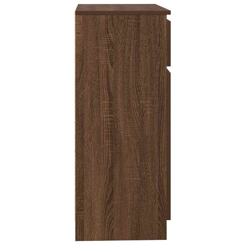 vidaXL Sideboard with Drawer Brown Oak 71x35x84 cm Engineered Wood