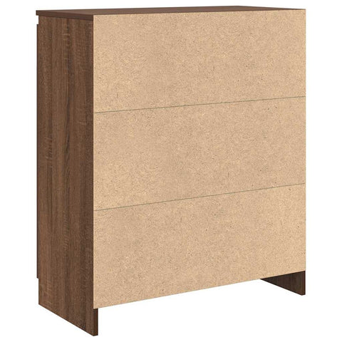 vidaXL Sideboard with Drawer Brown Oak 71x35x84 cm Engineered Wood