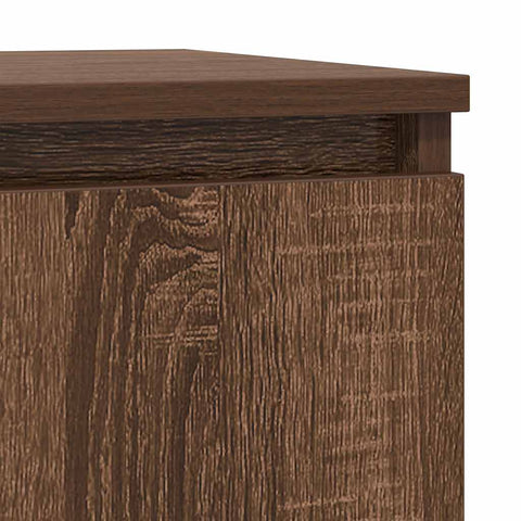 vidaXL Sideboard with Drawer Brown Oak 71x35x84 cm Engineered Wood