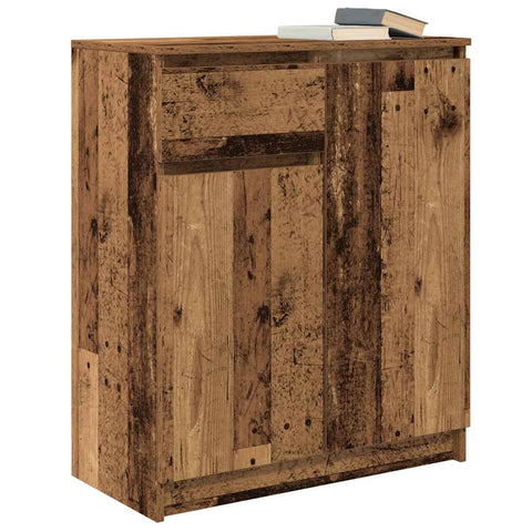 vidaXL Sideboard with Drawer Old Wood 71x35x84 cm Engineered Wood