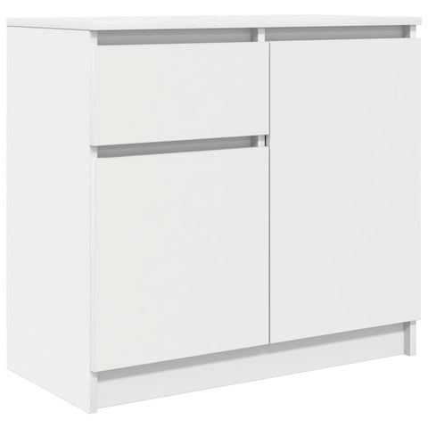 vidaXL Sideboard with Drawer White 71x35x65 cm Engineered Wood