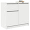 vidaXL Sideboard with Drawer White 71x35x65 cm Engineered Wood