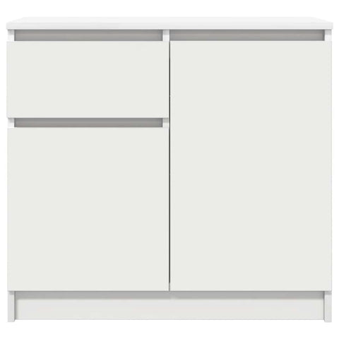 vidaXL Sideboard with Drawer White 71x35x65 cm Engineered Wood