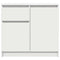 vidaXL Sideboard with Drawer White 71x35x65 cm Engineered Wood