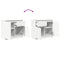 vidaXL Sideboard with Drawer White 71x35x65 cm Engineered Wood