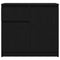 vidaXL Sideboard with Drawer Black Oak 71x35x65 cm Engineered Wood