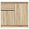 vidaXL Sideboard with Drawer Sonoma Oak 71x35x65 cm Engineered Wood