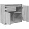 vidaXL Sideboard with Drawer Grey Sonoma 71x35x65 cm Engineered Wood