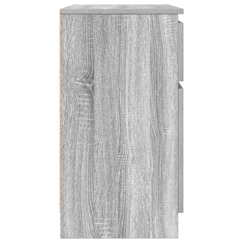 vidaXL Sideboard with Drawer Grey Sonoma 71x35x65 cm Engineered Wood