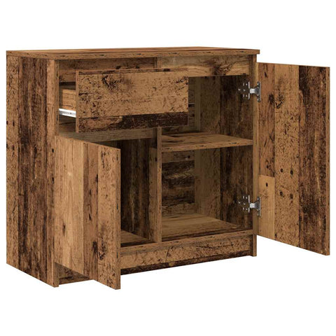 vidaXL Sideboard with Drawer Old Wood 71x35x65 cm Engineered Wood