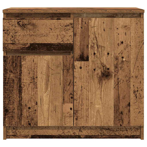 vidaXL Sideboard with Drawer Old Wood 71x35x65 cm Engineered Wood