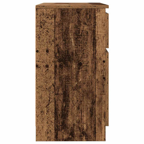 vidaXL Sideboard with Drawer Old Wood 71x35x65 cm Engineered Wood