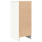 vidaXL Sideboard White 29.5x34x76 cm Engineered Wood