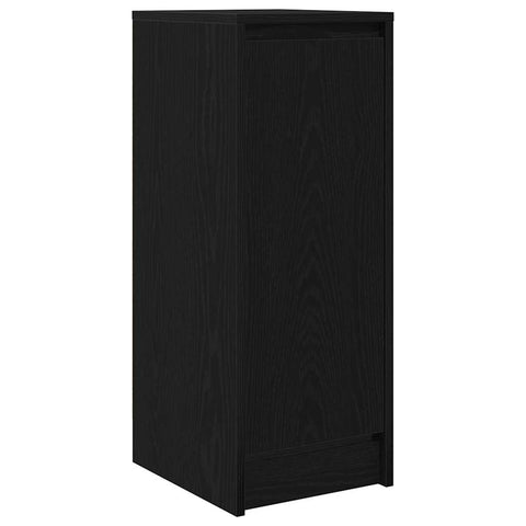 vidaXL Sideboard Black Oak 29.5x34x76 cm Engineered Wood