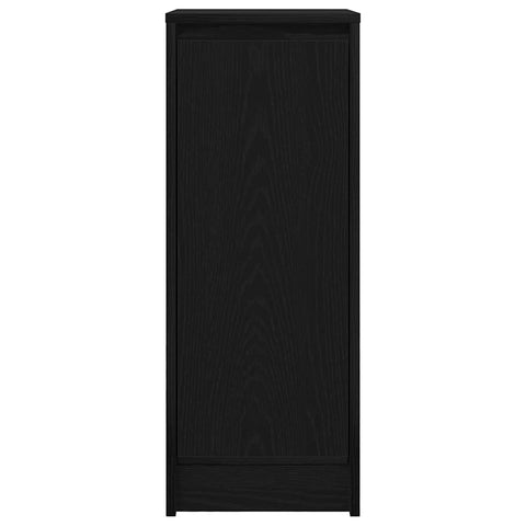 vidaXL Sideboard Black Oak 29.5x34x76 cm Engineered Wood