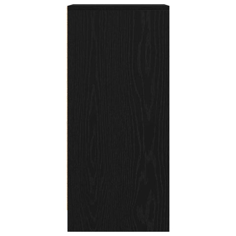 vidaXL Sideboard Black Oak 29.5x34x76 cm Engineered Wood