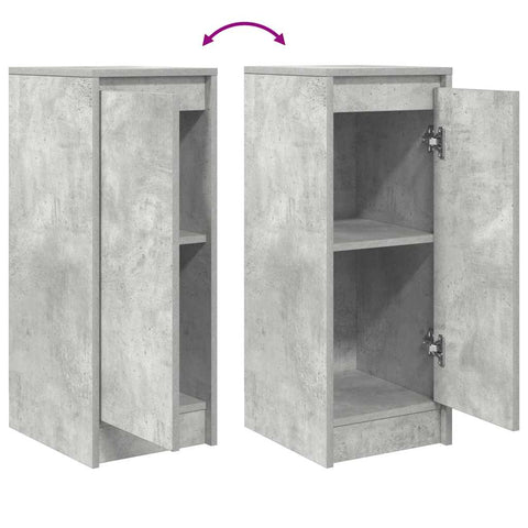 vidaXL Sideboard Concrete Grey 29.5x34x76 cm Engineered Wood