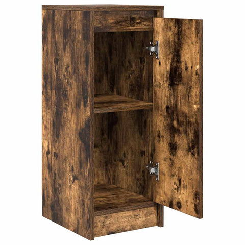vidaXL Sideboard Smoked Oak 29.5x34x76 cm Engineered Wood