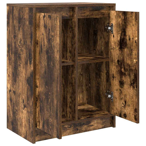 vidaXL Sideboard Smoked Oak 57x34x76 cm Engineered Wood