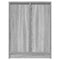 vidaXL Sideboard Grey Sonoma 57x34x76 cm Engineered Wood