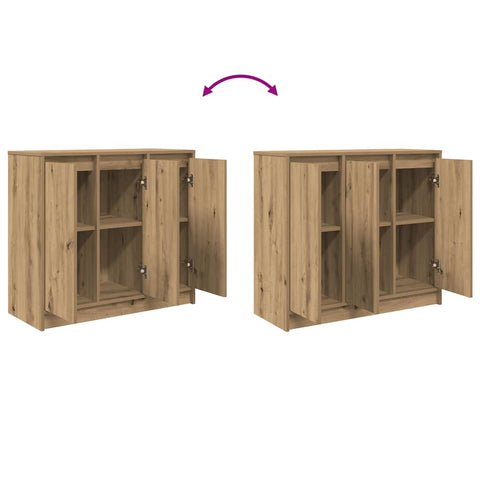 vidaXL Sideboard Artisan Oak 85x34x76 cm Engineered Wood