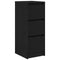 vidaXL Sideboard Black Oak 29.5x34x76 cm Engineered Wood