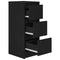 vidaXL Sideboard Black Oak 29.5x34x76 cm Engineered Wood