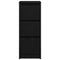 vidaXL Sideboard Black Oak 29.5x34x76 cm Engineered Wood