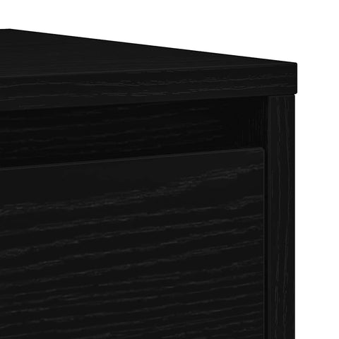 vidaXL Sideboard Black Oak 29.5x34x76 cm Engineered Wood