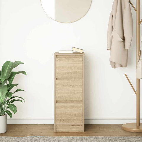vidaXL Sideboard Sonoma Oak 29.5x34x76 cm Engineered Wood