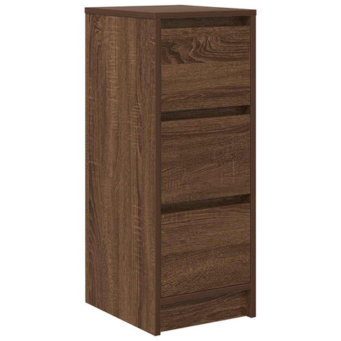 vidaXL Sideboard Brown Oak 29.5x34x76 cm Engineered Wood