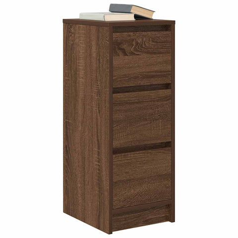 vidaXL Sideboard Brown Oak 29.5x34x76 cm Engineered Wood