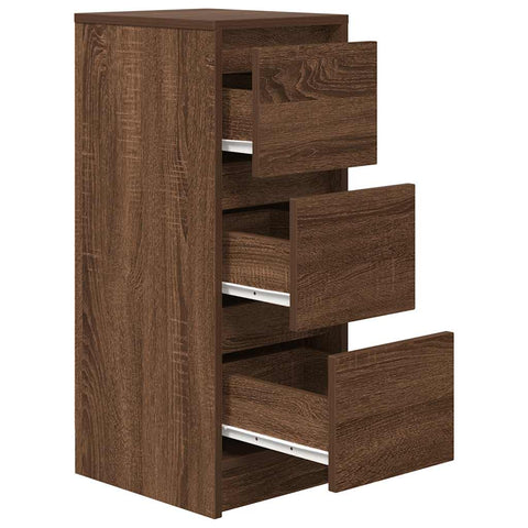 vidaXL Sideboard Brown Oak 29.5x34x76 cm Engineered Wood