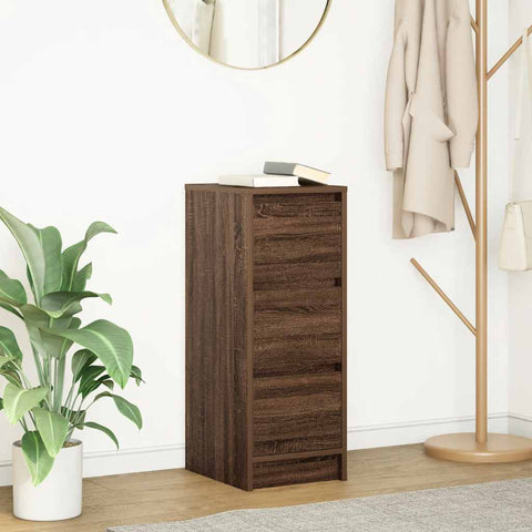 vidaXL Sideboard Brown Oak 29.5x34x76 cm Engineered Wood